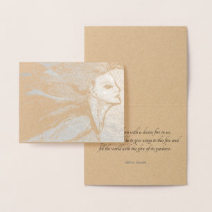 Carte Dorée "Donnez des ailes à votre feu divin"