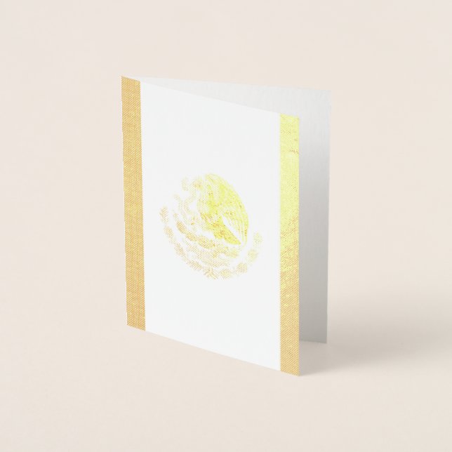 Carte Dorée Drapeau mexicain (Devant)