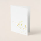 Ellesmere Sa Vows Mariage Gold Foil Card
