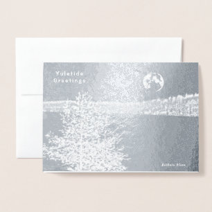 Carte Dorée Étang de Walden : Salutations de Noël