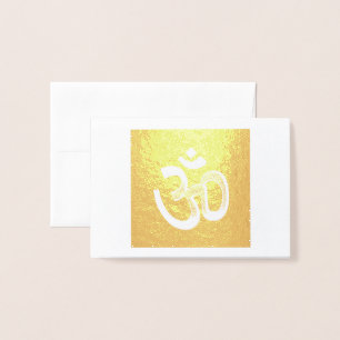 Carte Dorée Expression personnelle du symbole OM