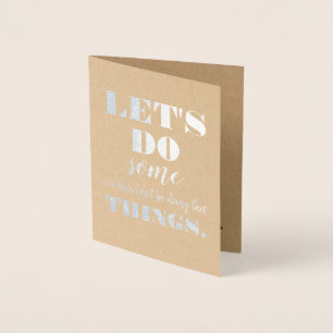 Carte Dorée Faisons - la proposition drôle de demoiselle