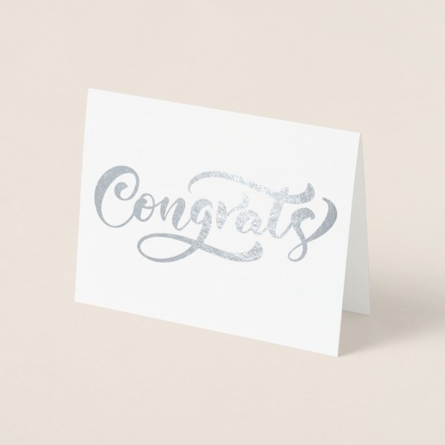 Carte Dorée Félicitations  (Devant)