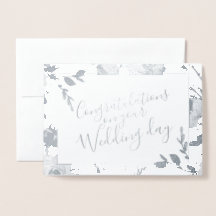 Félicitations de mariage floral aquarelle