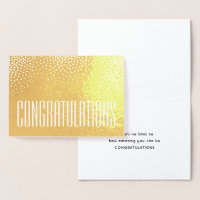 Félicitations Élégante Typographie Minimale Pliée