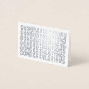 Carte Dorée Félicitations simples et élégantes