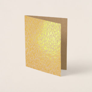 Carte Dorée Feuille d'or