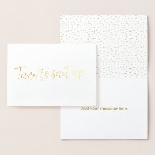 Carte Dorée Gold Foil Time To Adapted Best Man Request