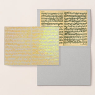 Carte Dorée Golden Bach Chaconne Music Manuscript Toute l'occa
