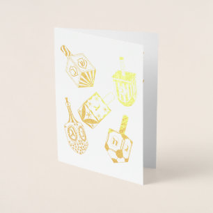 Carte Dorée Golden Dreidels