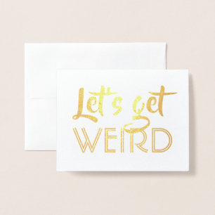 Carte Dorée Groomsman amusant ou Best Man - Faisons bizarre