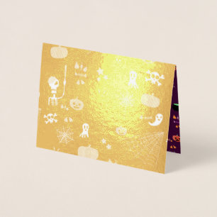Carte Dorée Halloween