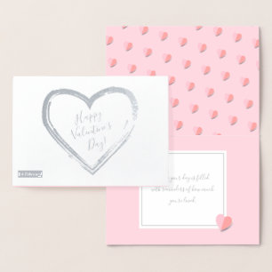 Carte Dorée Heureuse Sainte-Valentin Lovely classique élégant