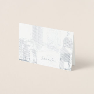 Carte Dorée Inspiration "Suivez vos rêves" Encouragement