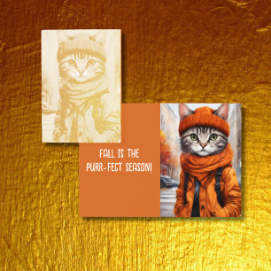 Carte Dorée Jazzy Kitty - Vibes d'octobre