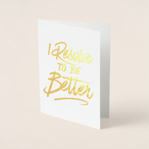Carte Dorée Je me Résouds à être Meilleur