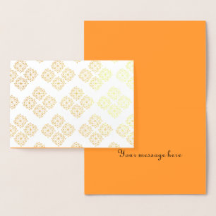 Carte Dorée Jolie impression de mandala pour relaxation d'anni