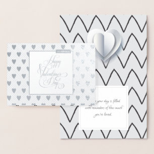 Carte Dorée Joyeuse Saint-Valentin Élégance Luxe Moderne