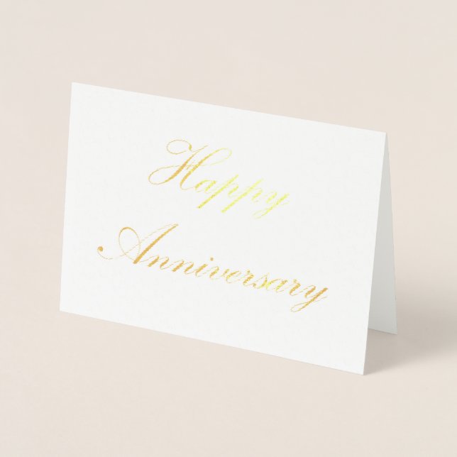 Carte Dorée Joyeux anniversaire (Devant)