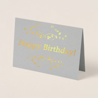 Carte Dorée Joyeux anniversaire !