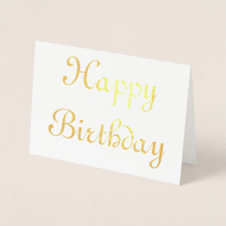 Carte Dorée Joyeux anniversaire