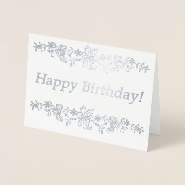 Carte Dorée Joyeux anniversaire ! (Devant)