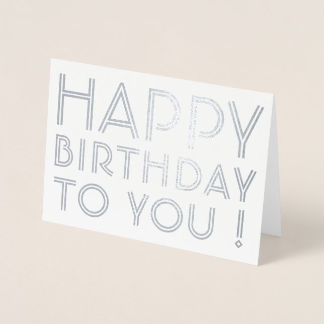 Carte Dorée "Joyeux Anniversaire Pour Vous !" Vierge à l'intér (Devant)