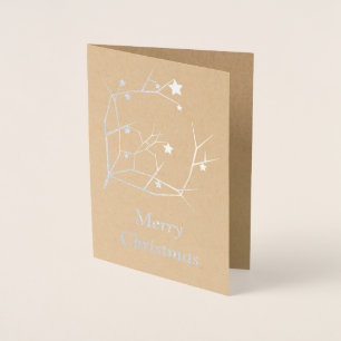 Carte Dorée Joyeux Noël
