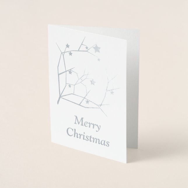Carte Dorée Joyeux Noël (Devant)