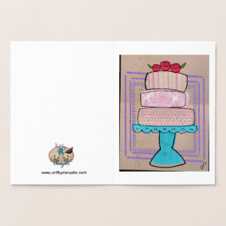 Carte Dorée La Tour Pastel Motif