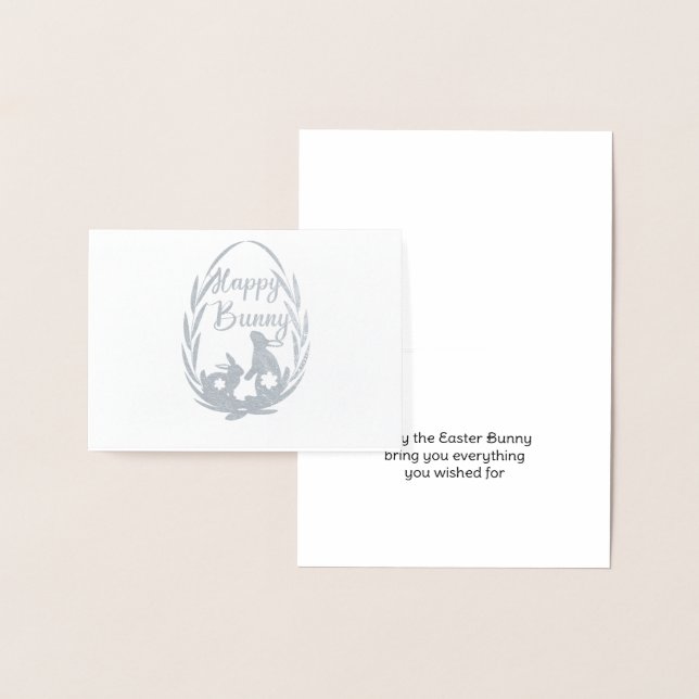 Carte Dorée Lapin de Pâques veut l'argent (Affichage)