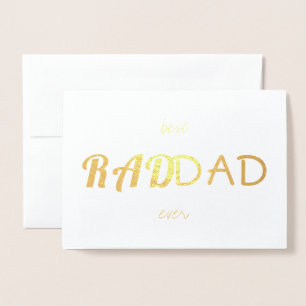 Carte Dorée Le Père moderne simple   Real Gold Foil RAD DAD