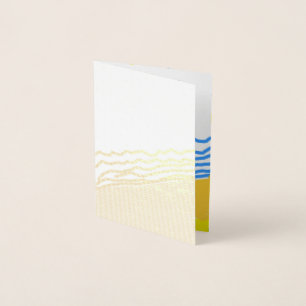 Carte Dorée LJ Monogram Elegant Beach Wedding Merci