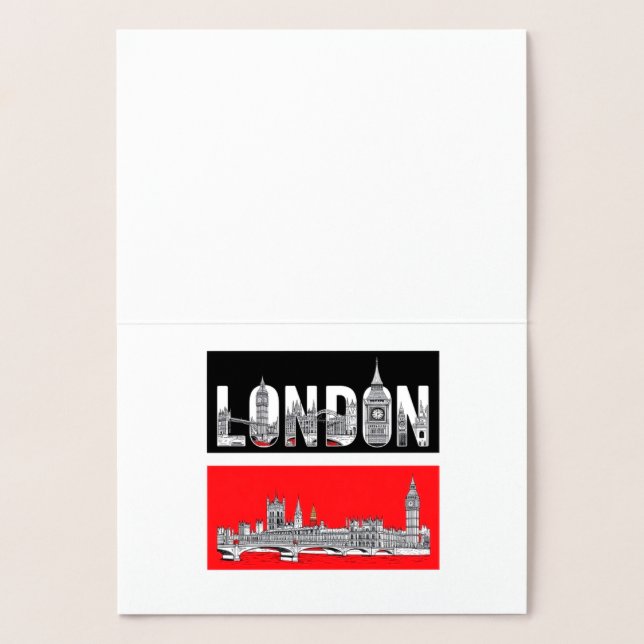CARTE DORÉE LONDRES (Intérieur)