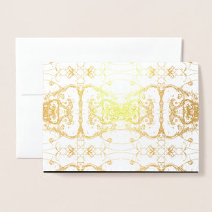 Carte Dorée Luxueux Golden Foil Abstrait Déco moderne