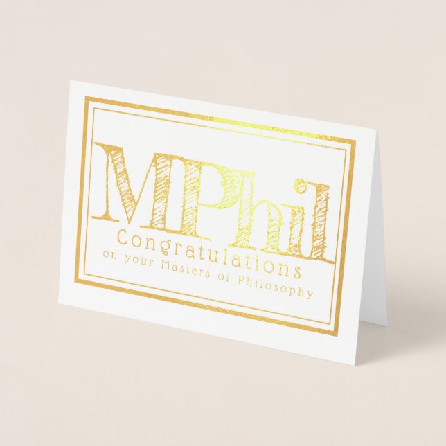 Carte Dorée Maîtres de philosophie félicitations (Devant)