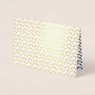 Carte Dorée Meilleure langue Design Vingt-Six