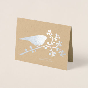 Carte Dorée Merci des oiseaux et des baies