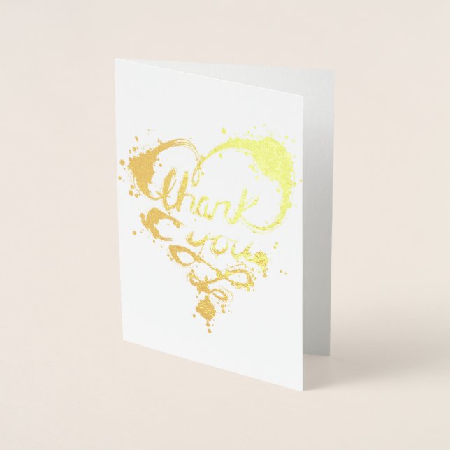 Carte Dorée merci les aurores (Devant)