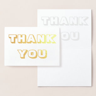 Carte Dorée Merci, Merci, or ou argent