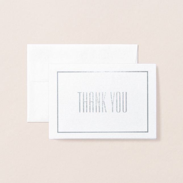 Carte Dorée Merci Mini (Devant avec enveloppe)