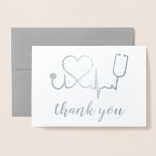 Carte Dorée Merci Personnel Médicale