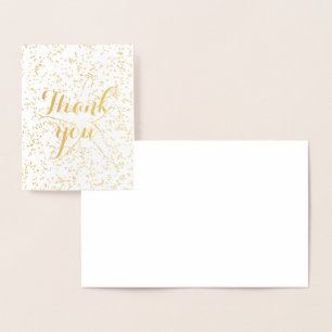 Carte Dorée Merci Starfish Sprinkings Stylish Plage Cute