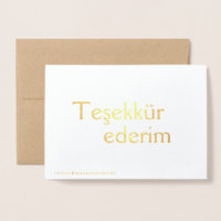 Merci (Teşekkür ederim) en turc