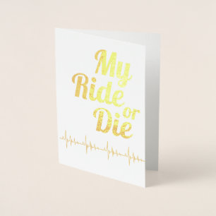 Carte Dorée Mon voyage ou mourir Lifeline Valentine's Day Gold