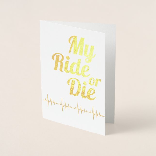 Carte Dorée Mon voyage ou mourir Lifeline Valentine's Day Gold (Devant)