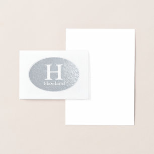 Carte Dorée Monogramme HAMbyWG avec ovale