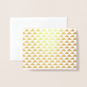 Carte Dorée Motif Cloud Premium Gold ou Silver