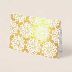 Carte Dorée Motif géométrique islamique