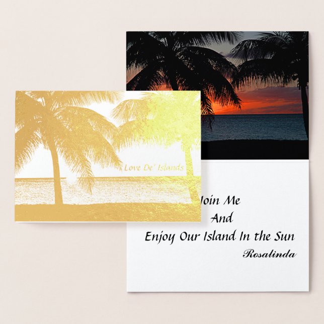 Carte Dorée My Island Love (Affichage)